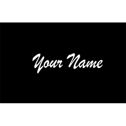 Your name in Brush Script 1.5in tall