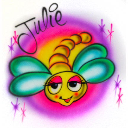 Just too sweet! Airbrushed Dragonfly shirt