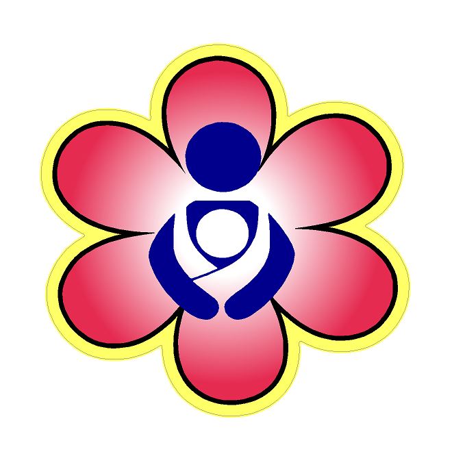 International Babywearing Symbol Flower Decal