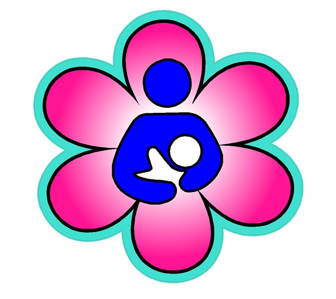 International Breastfeeding Symbol Flower Decal
