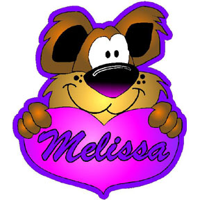 Personalized Bear with heart vinyl decal