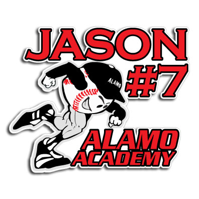 Personalized Alamo Academy Logo Decal