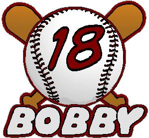 Ball and bats personalized vinyl decal