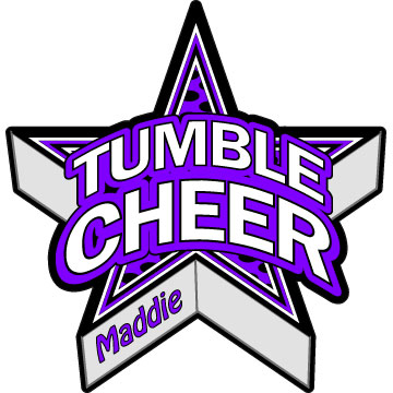 Tumble Cheer Star Decal
