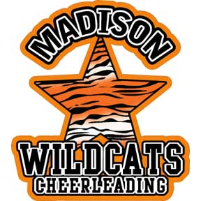Personalized Wildcats Cheerleading Decal 004