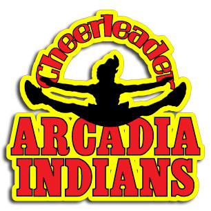 Arcadia Indians Cheerleader Decal