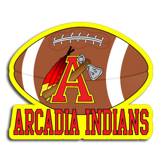 Arcadia Indians Football Decal