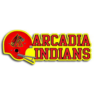 Arcadia Indians Helmet Decal