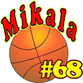 Personalized Basketball auto decal