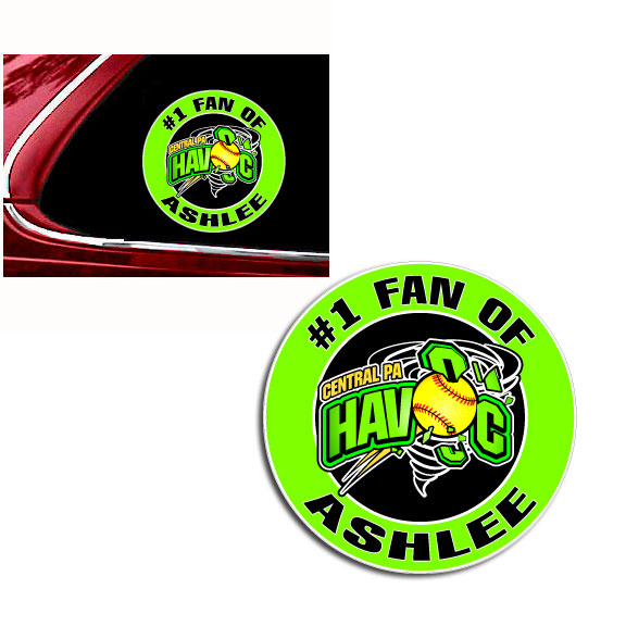HAVOC #1 Fan auto decal Personalized