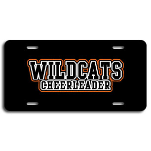 Wildcats Cheerleader License Plate