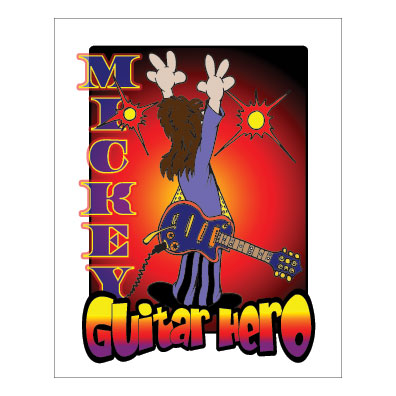 Guitar Hero Personalized poster 18\"x24\"