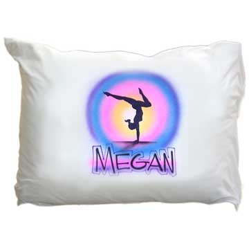 Gymnastics Airbrushed pillow case